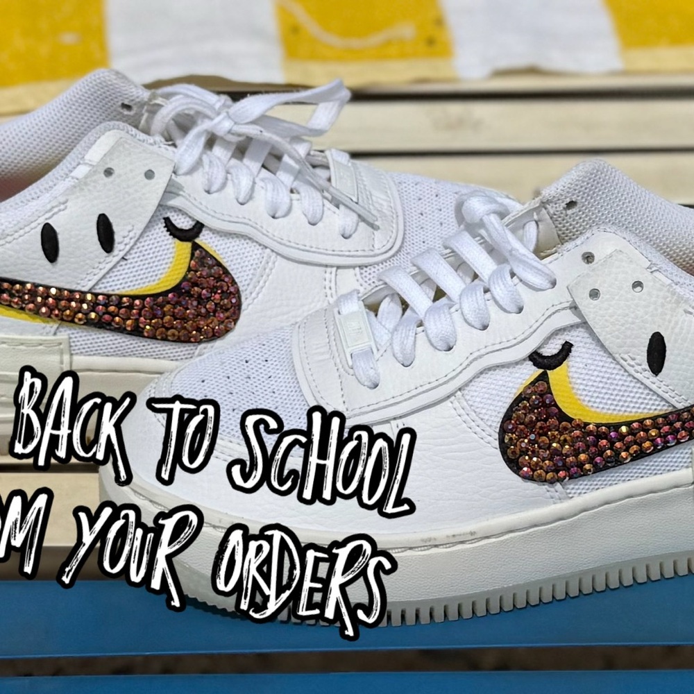 Nike White and Brown Sneakers
